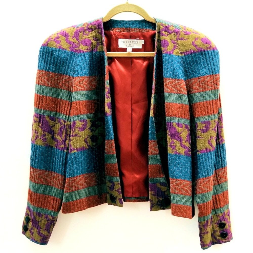 Michii Moon Crop Jacket Blazer Vintage 80s